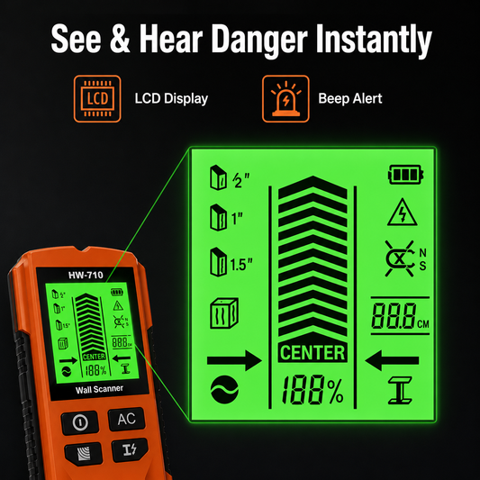 🔥 BUY 1 GET 1 FREE 🔥 Multi-Function Metal, Wood & Cable Detector
