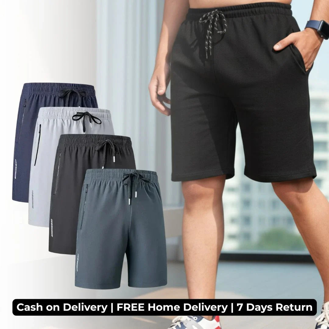 Premium Men's Casual Shorts – Pack of 4