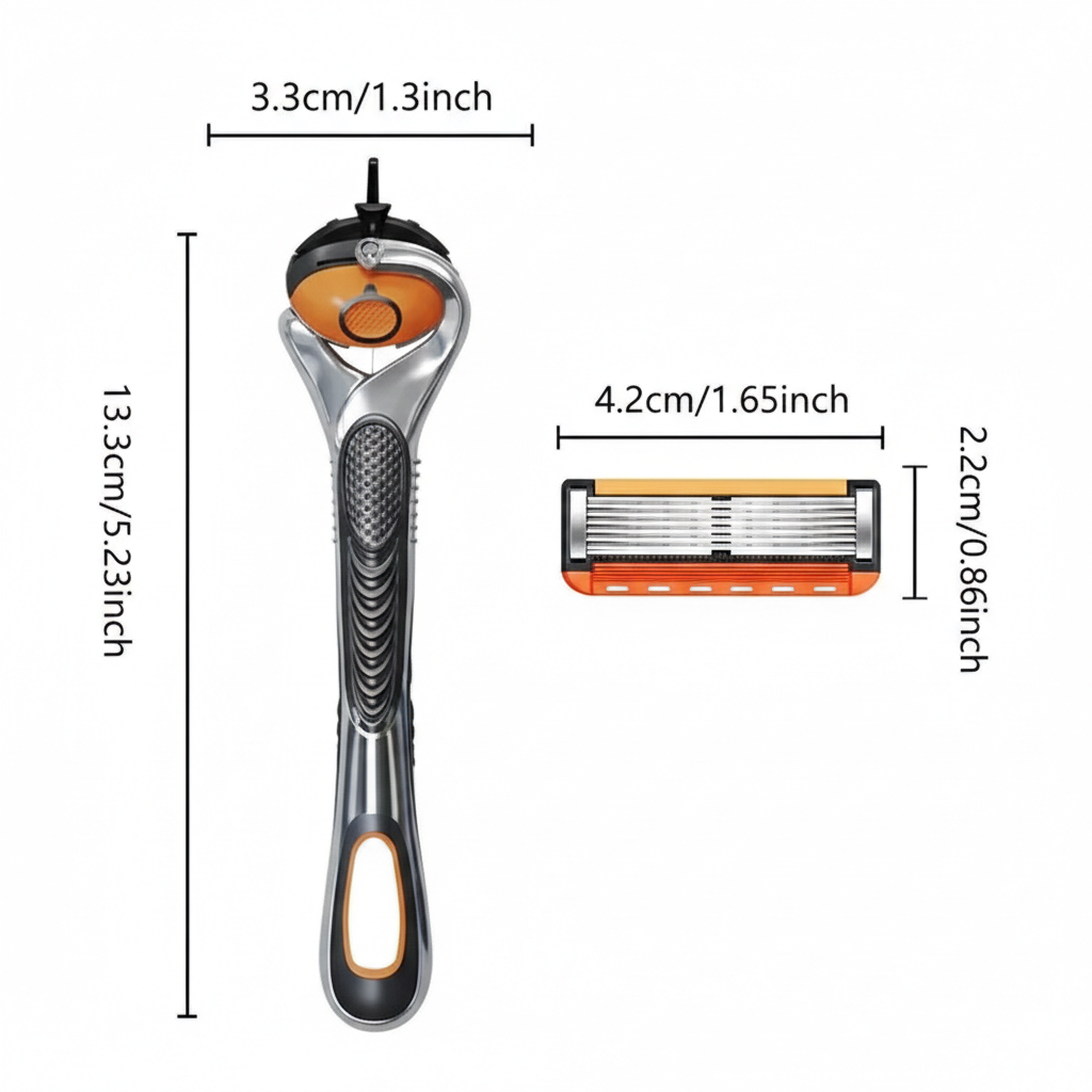 Smart Shave Pro Kit – 48 Premium Razor Refills + Free Handle