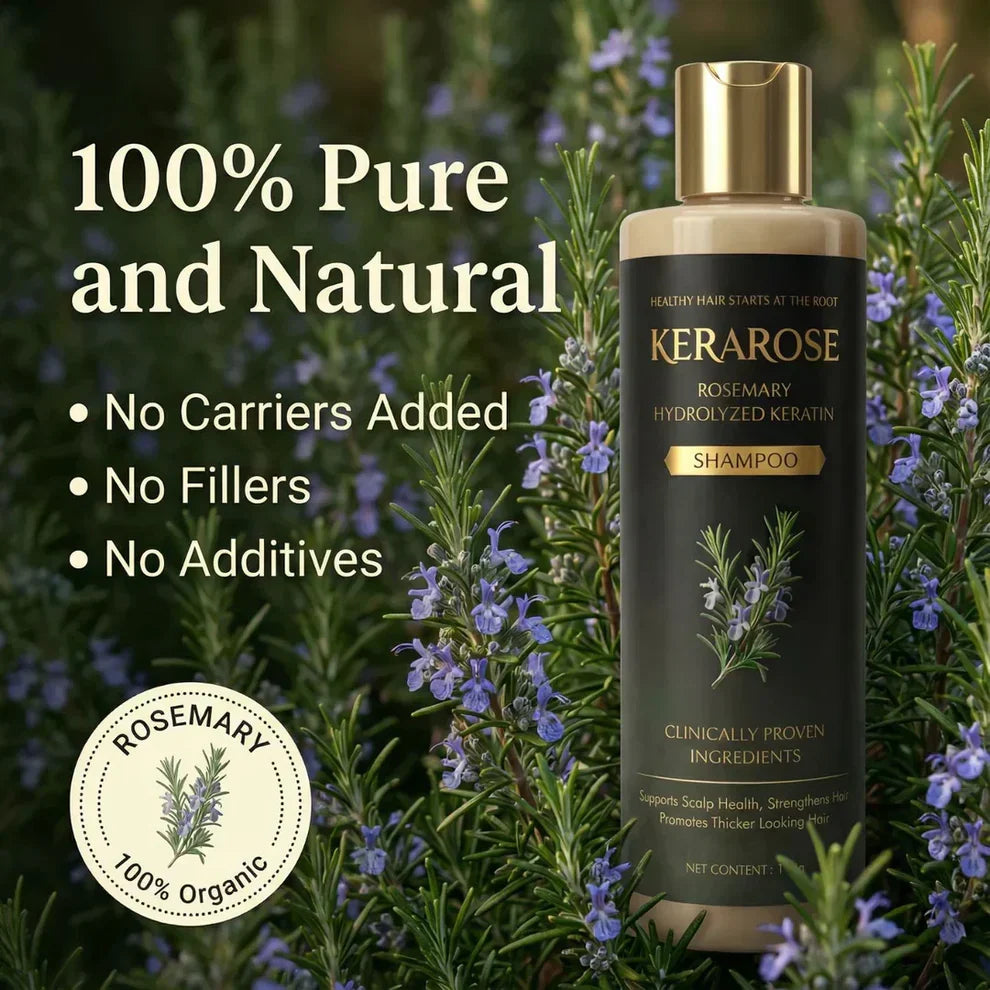 Kerarose Rosemary Hair Growth Shampoo – Rosemary + Keratin | Strengthens Hair & Supports Growth | Buy 1 Get 1 FREE